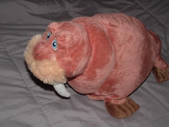 MOOIE WALRUS VELOURS ROZEBRUIN MET WOLLIGE PLUCHE, Ophalen of Verzenden, Nieuw, Overige typen