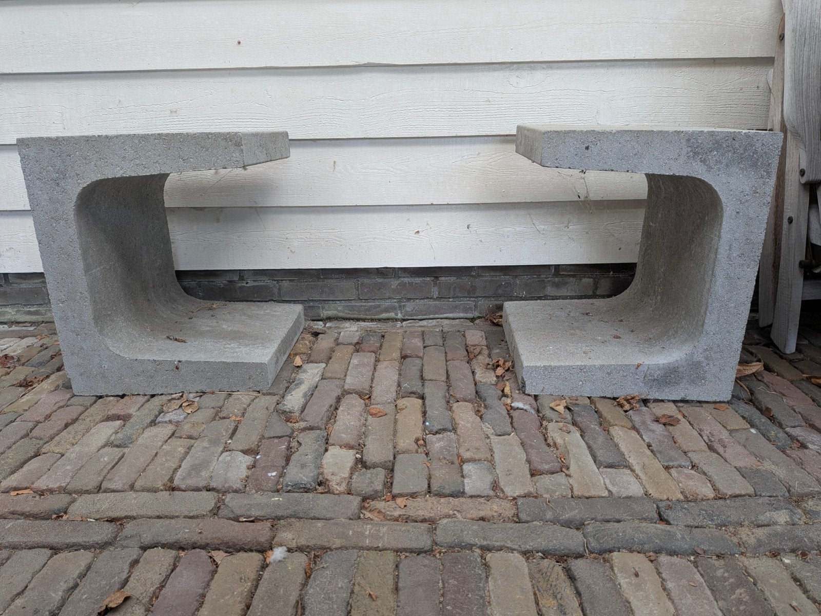 2x U-element beton voor tuin of terras, Ophalen, Gebruikt, Beton, Overige typen