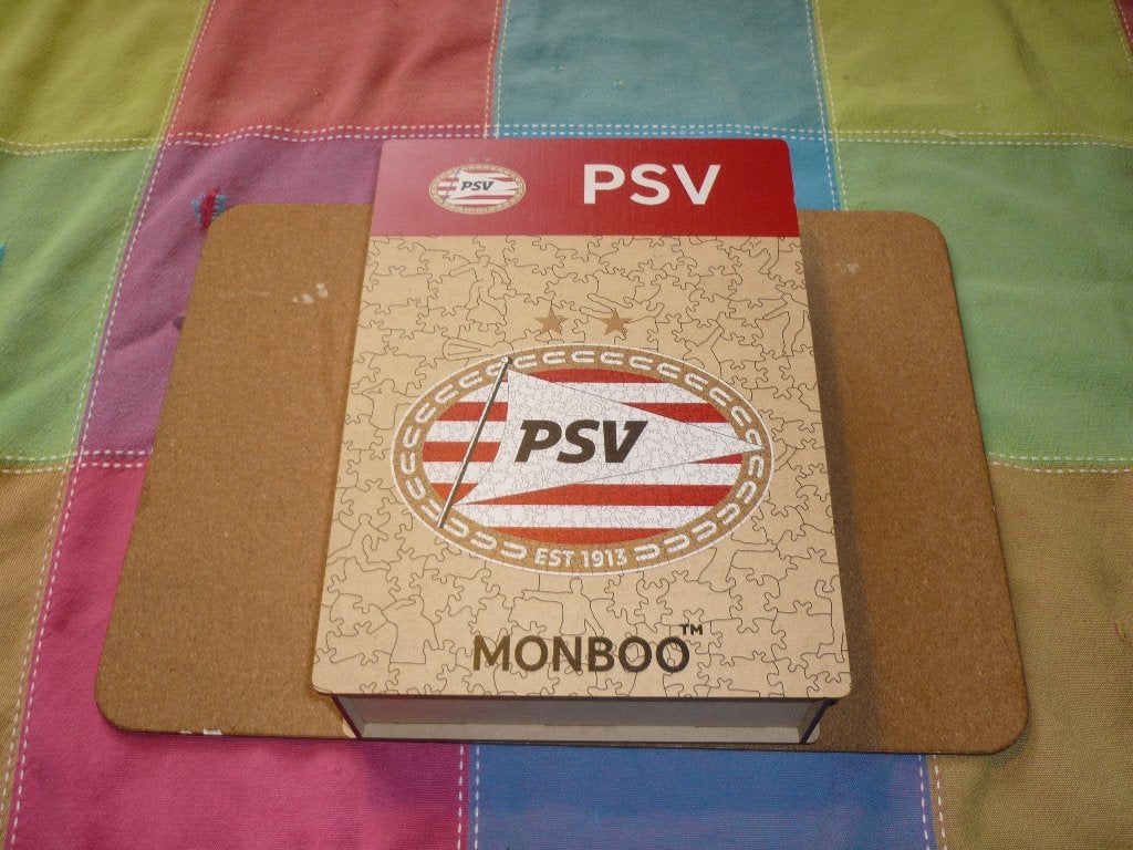 PSV houten puzzel van het merk Monboo voor verzamelaars fans, Ophalen of Verzenden, Zo goed als nieuw, PSV, Overige typen