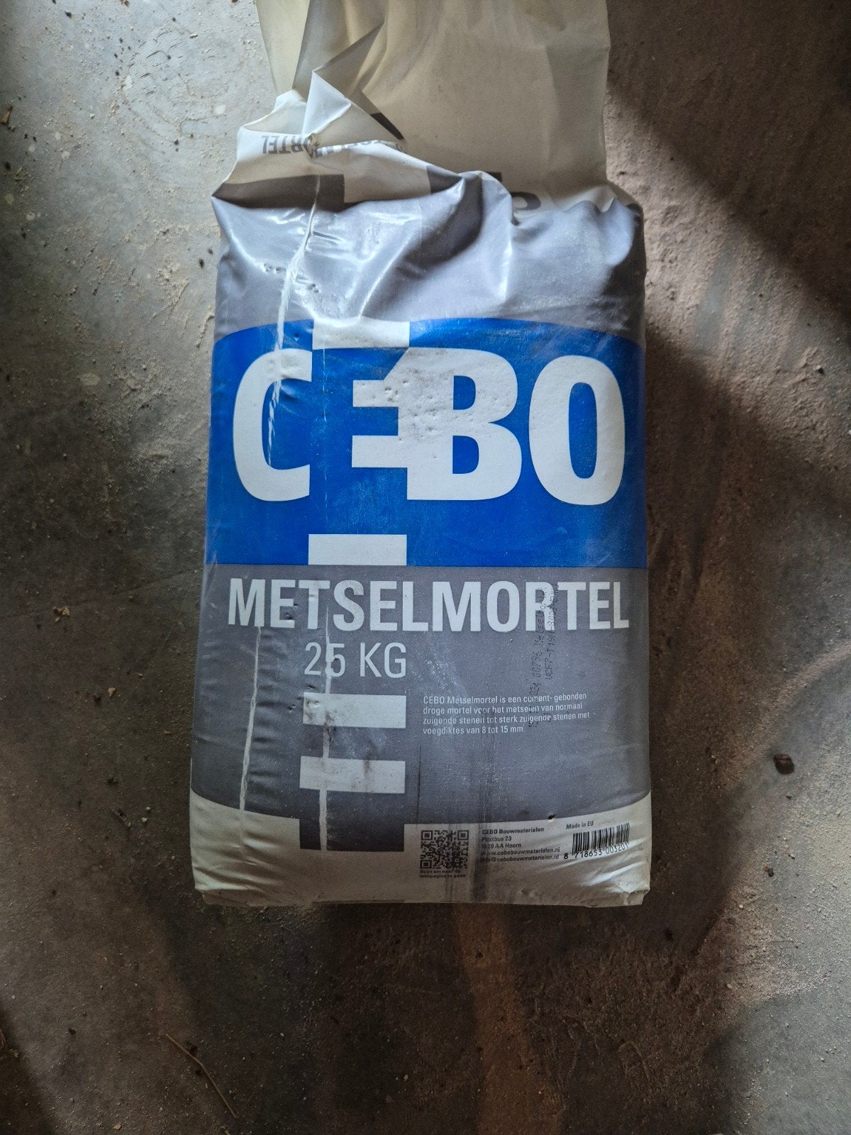 NIEUW CEBO metselmortel zonder kalk van 25 kg, Ophalen, Nieuw, Overige typen