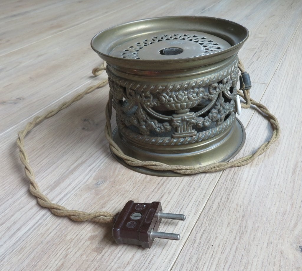 Rechaud Komfoor Theelichtje electrisch Jaren 1920 Atiek, Ophalen of Verzenden