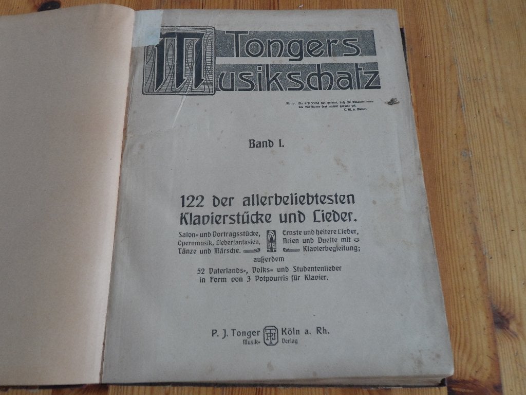 Tonge's musikschatz - 122 der allerbeliebtesten ..., Gebruikt, Zang, Klassiek, Ophalen of Verzenden