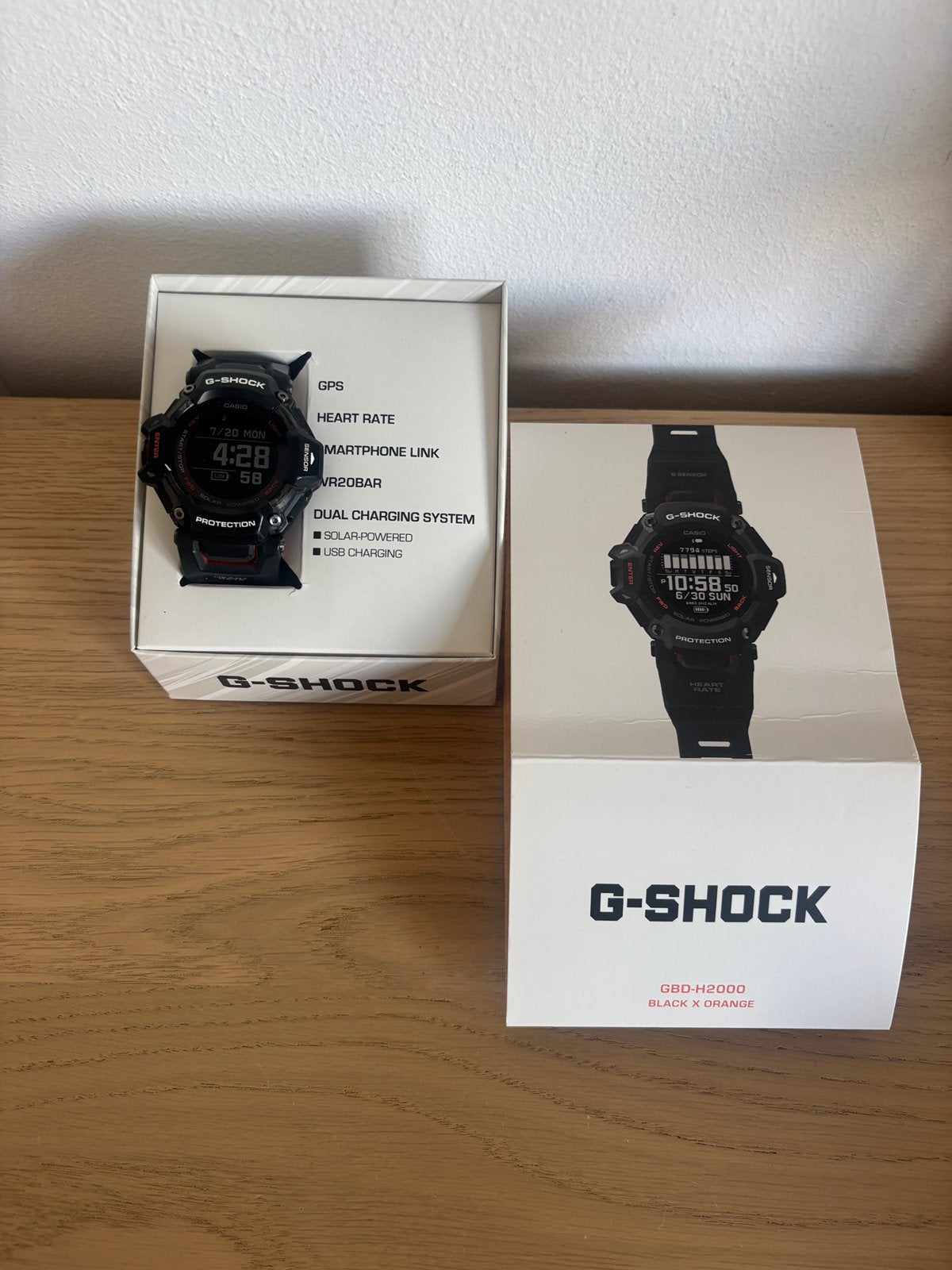 casio G-Shock GBD-H2000 horloge als nieuw!, Hartslag, Zwart, Ophalen of Verzenden, Zo goed als nieuw