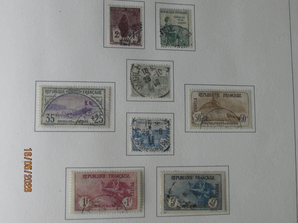 Nico Frankrijk Mi 128/35 gestempeld 1917, Ophalen of Verzenden, Gestempeld