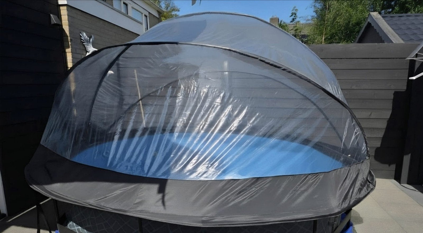 EXIT Toys zwembadoverkapping - Zo goed als nieuw, Tuin en Terras, Rond, 300 cm of meer, Zo goed als nieuw, Opzetzwembad