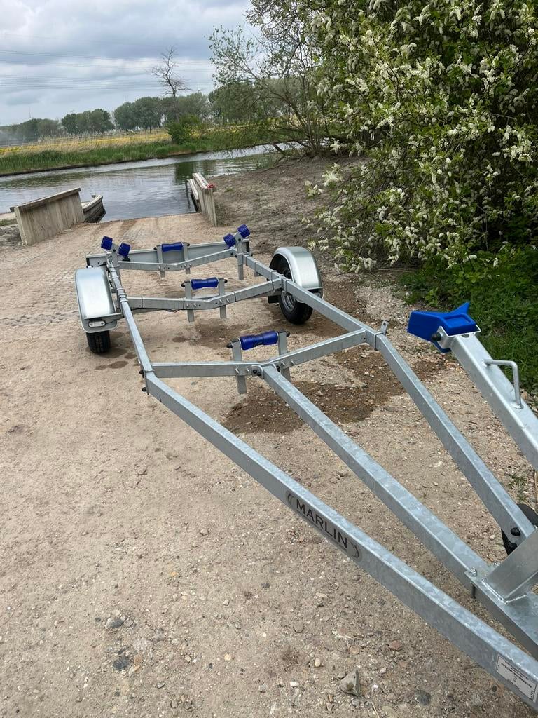Zgan Marlin boottrailer, nog geen jaar oud, Ophalen, Minder dan 1500 kg, Overige typen, Minder dan 6 meter