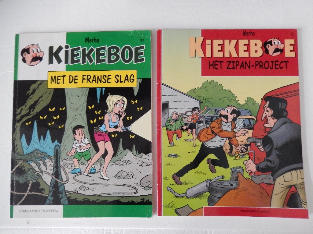 Kiekeboe Merho 51 met de franse slag + 72 het zipan-project, Boeken, Gelezen, Merho, Ophalen of Verzenden, Meerdere stripboeken