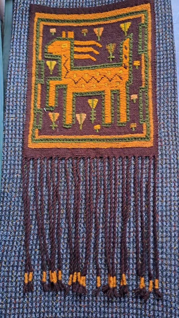 Vintage Pools Kelim Wandkleed met Dierontwerp, Ophalen of Verzenden