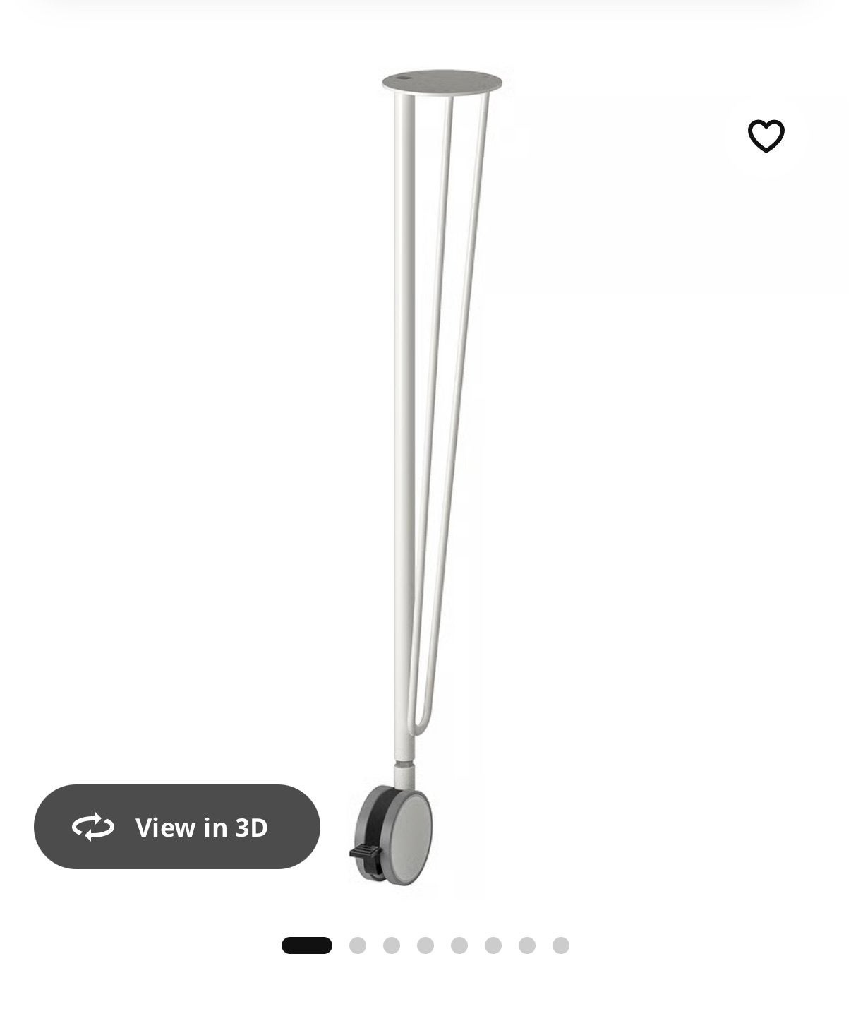 IKEA KRILLE Onderstel met wielen, wit, 70 cm, Huis en Inrichting, Woonaccessoires | Wandplanken en Boekenplanken, Ophalen of Verzenden