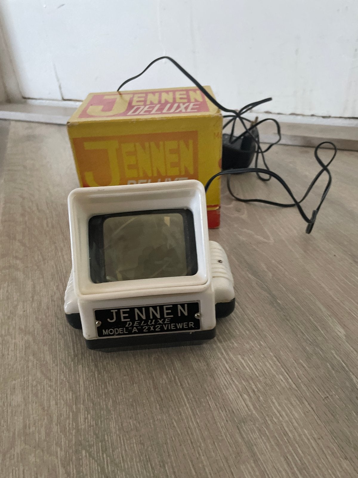 Jennen Deluxe Model A 2x2 Viewer met doos, Audio, Tv en Foto, Diaprojectors, Ophalen of Verzenden, Gebruikt, Met scherm