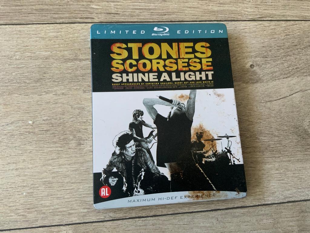 DVD Blu-Ray Stones Scorsese Shine Alight Blu Ray Steelbook, Ophalen of Verzenden, Zo goed als nieuw