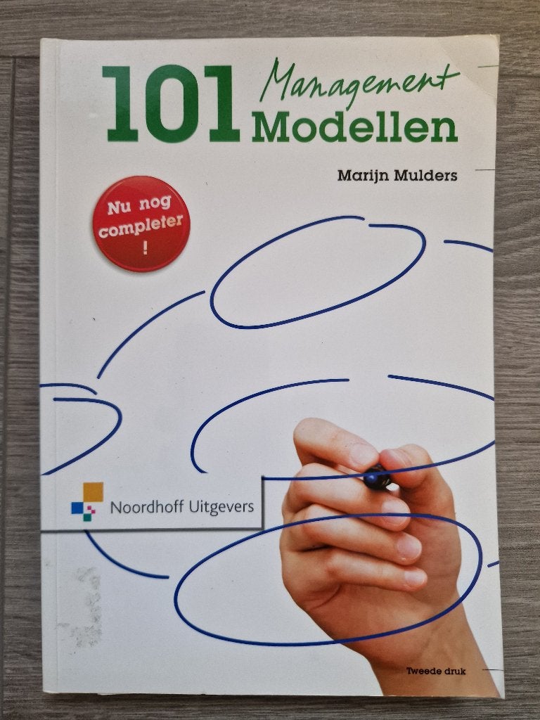 101 Managementmodellen - Marijn Mulders, Gelezen, Ophalen of Verzenden, Marijn Mulders, Bedrijfseconomie of M&O