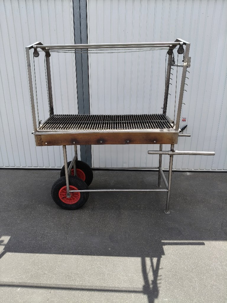 Inox barbecue , Inox bbq , horeca, Ophalen, Gebruikt