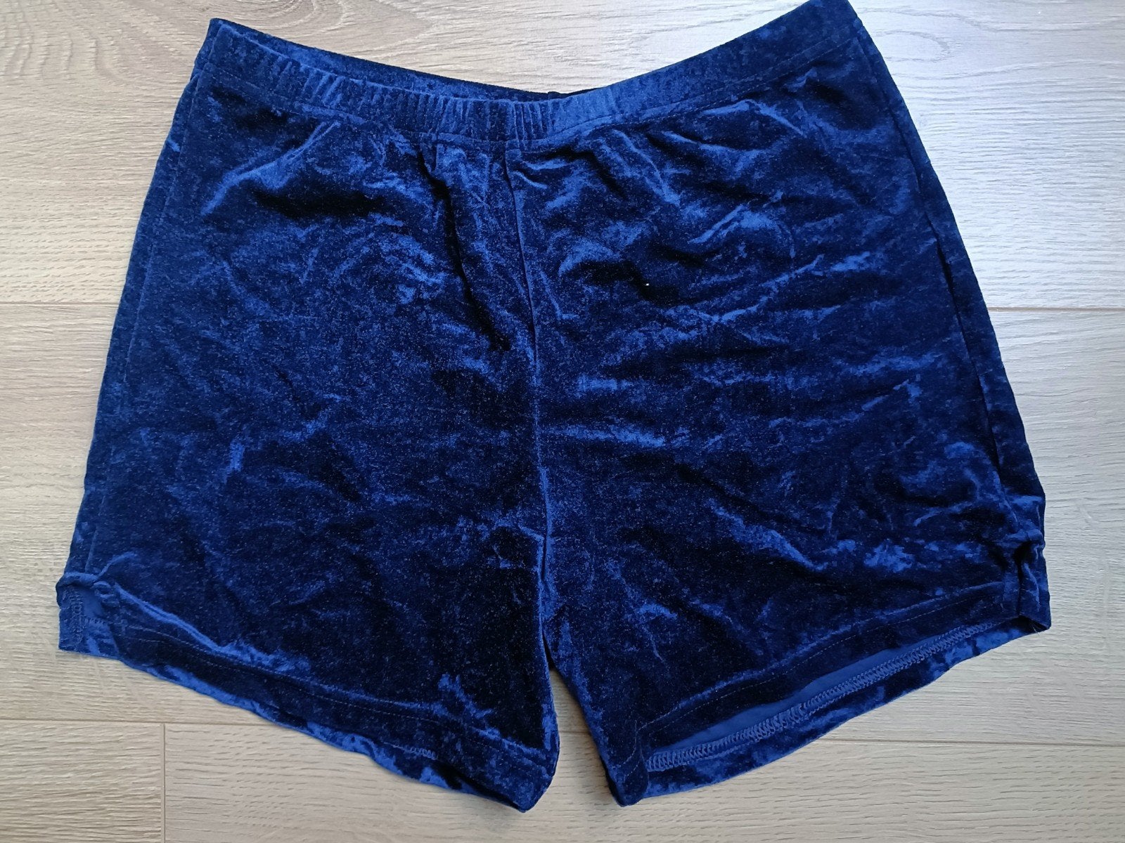 Tema Turn Blauw Velours Turnbroek Gymbroek Nieuw Maat 164 L, Sport en Fitness, Turnen, Blauw, Turnbroekje, Nieuw, Ophalen of Verzenden