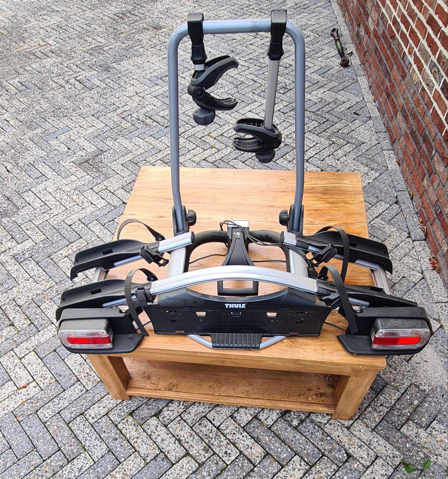 Thule EuroWay 921 Fietsendrager voor 2 fietsen, Auto diversen, Fietsendragers, Ophalen, Gebruikt, 2 fietsen, Trekhaakdrager