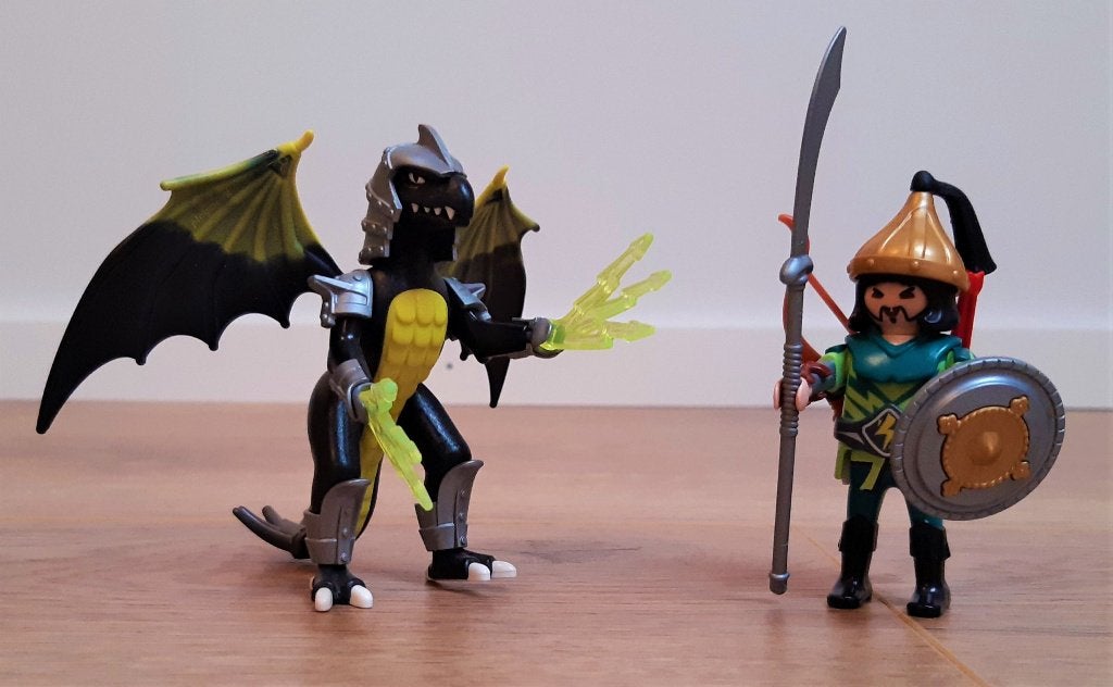 Playmobil 5465 Stormdraak met soldaat, compleet!, Kinderen en Baby's, Speelgoed | Playmobil, Complete set, Ophalen of Verzenden