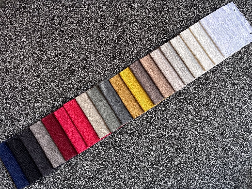 Waterval 20 kleine lapjes stof De Ploeg Munt gordijnstof, Meerkleurig, Ophalen of Verzenden, Zo goed als nieuw, Polyester
