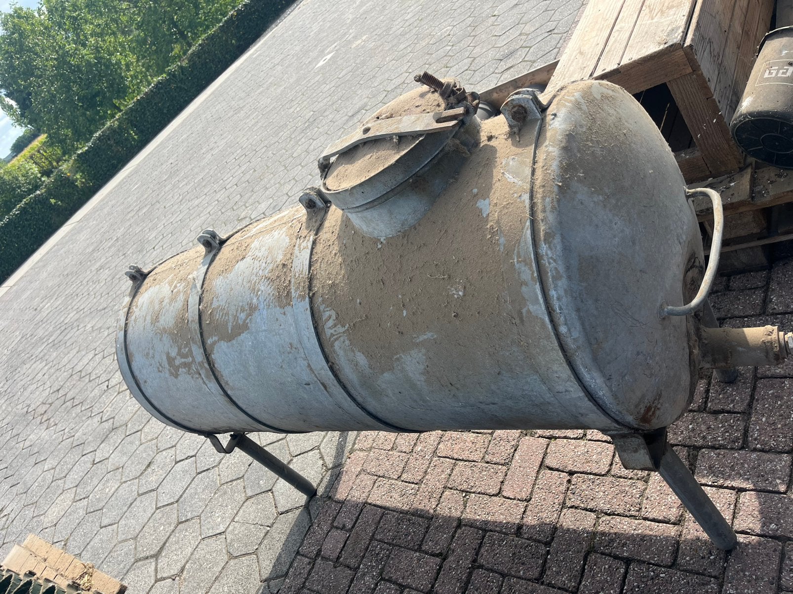 Watertank staal, 150 liter of meer, Ophalen, Zo goed als nieuw, Metaal