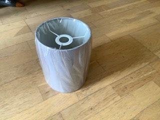 lampenkap lichtgrijs cilinder E14-fitting H 20 cm Nieuw, Huis en Inrichting, Lampen | Lampenkappen, 20 cm, Rond, Nieuw, Grijs