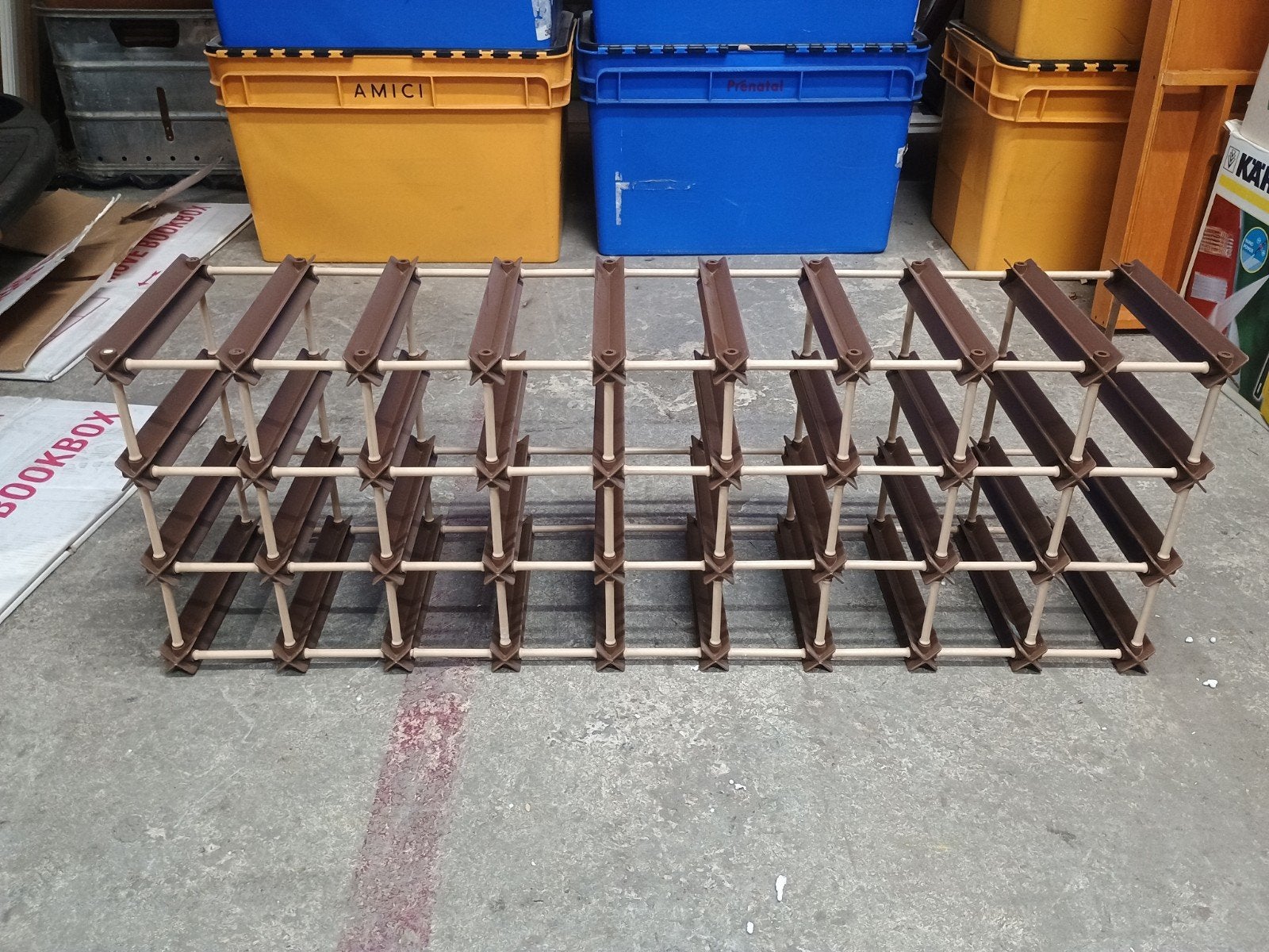Modulair wijnrek Traditional Wine Rack Co., Ophalen, Kunststof, Gebruikt, .