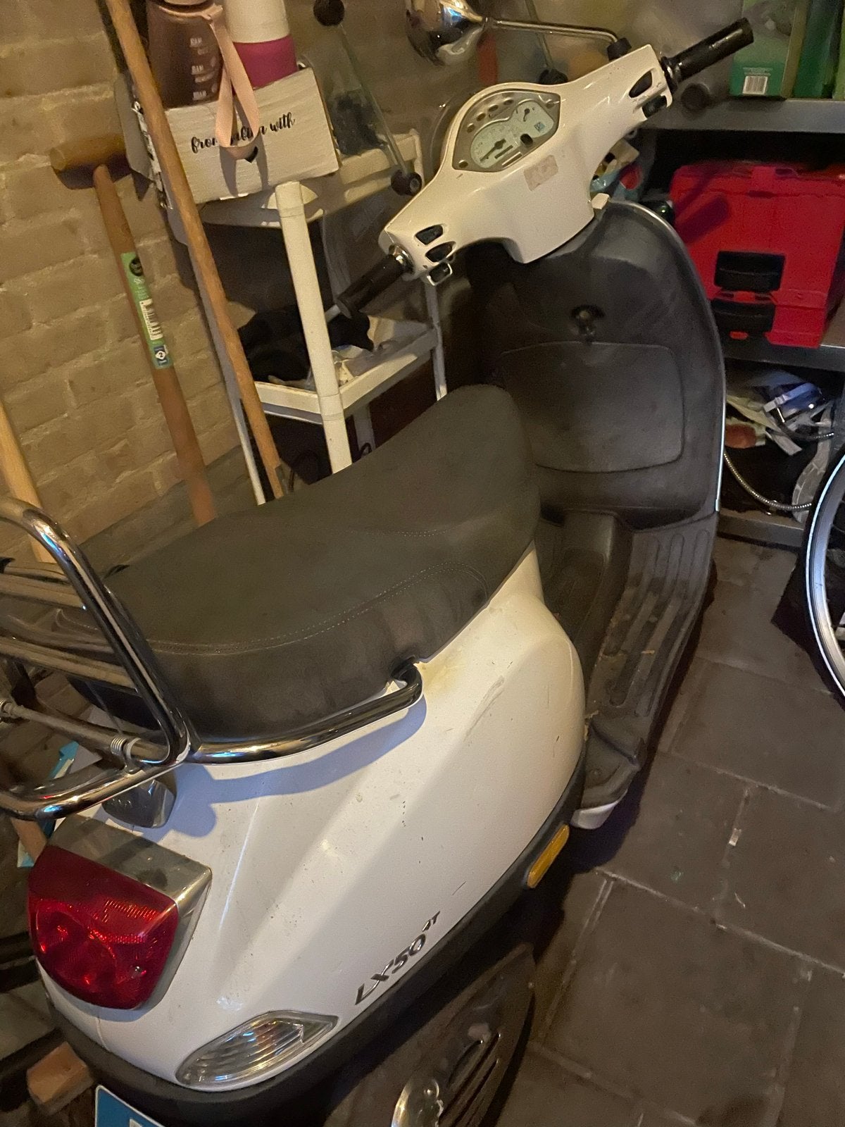 Vespa LX50 met blauw kenteken - Loopt niet (onderdelen), Ophalen, Gebruikt, Benzine, Vespa LX