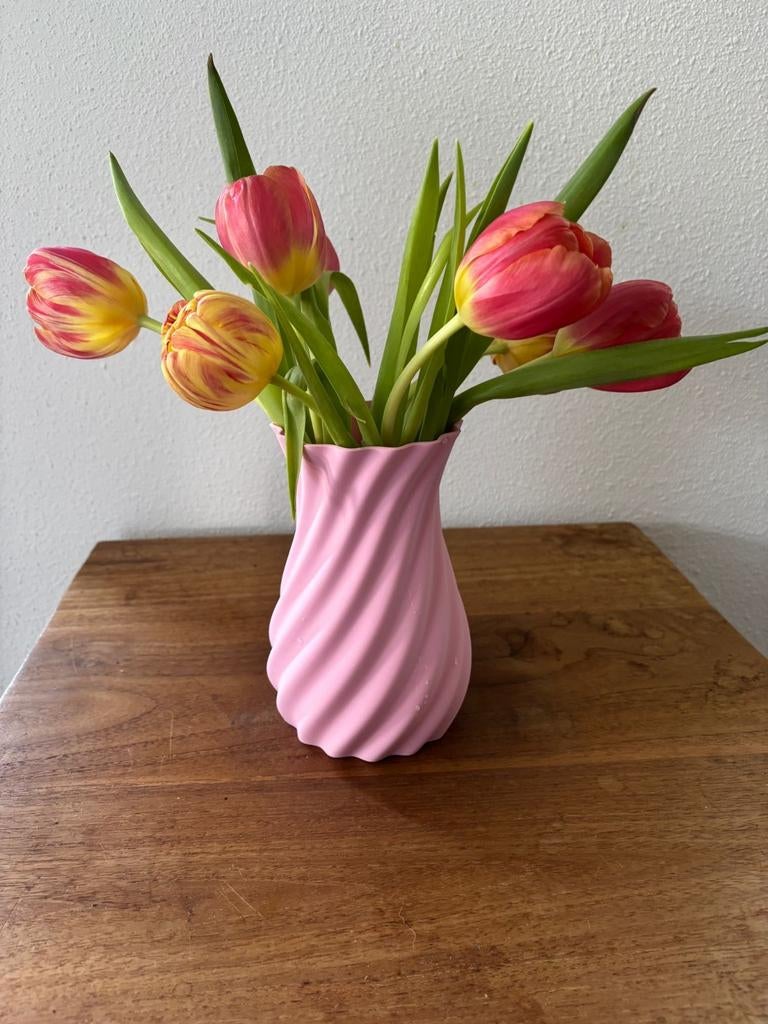 Moderne minimalistische spiraalvaas - 3D geprint PLA, Huis en Inrichting, Woonaccessoires | Vazen, Nieuw, Overige kleuren, Minder dan 50 cm