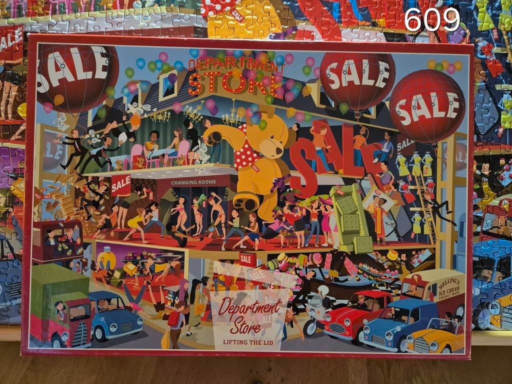 Gibsons puzzel 1000. Andy Tudor. Departement store., Ophalen of Verzenden, 500 t/m 1500 stukjes, Zo goed als nieuw
