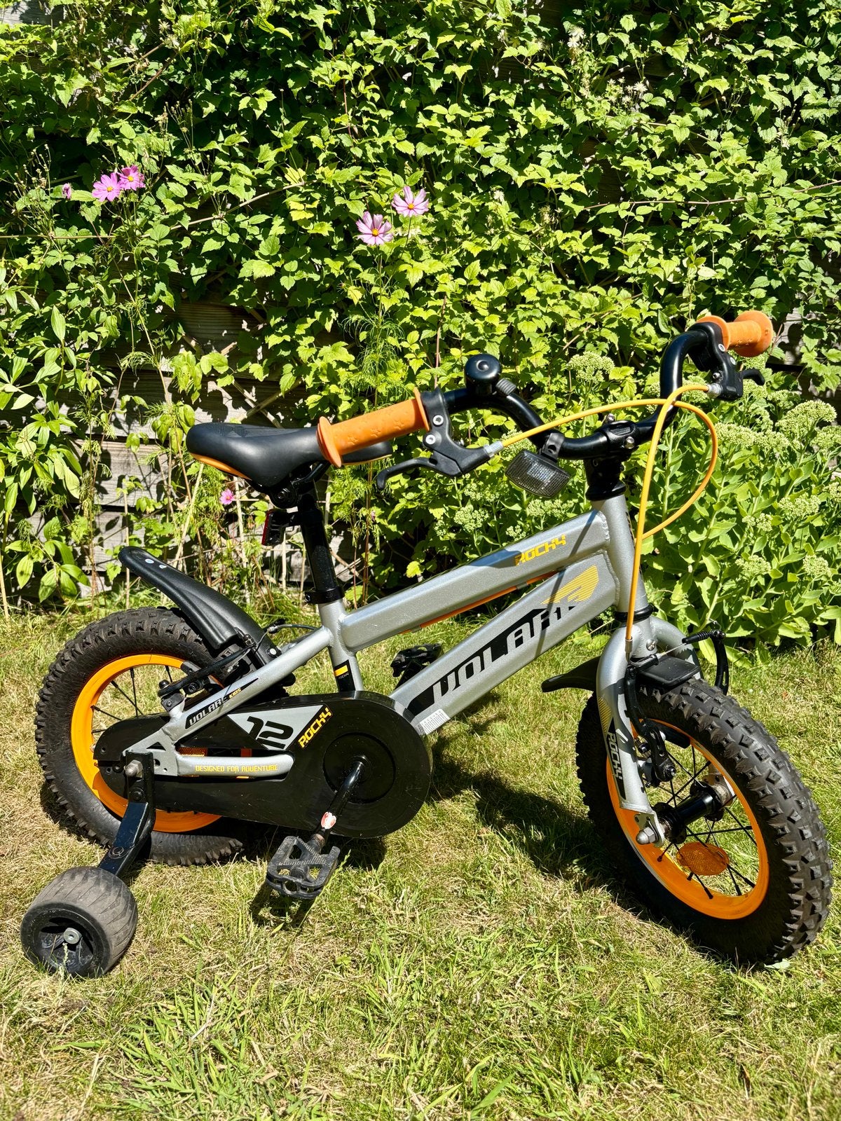Volare Rocky 12 inch jongensfiets - Grijs, Fietsen en Brommers, Fietsen | Kinderfietsjes, Ophalen, Zijwieltjes, Gebruikt, Volare Rocky