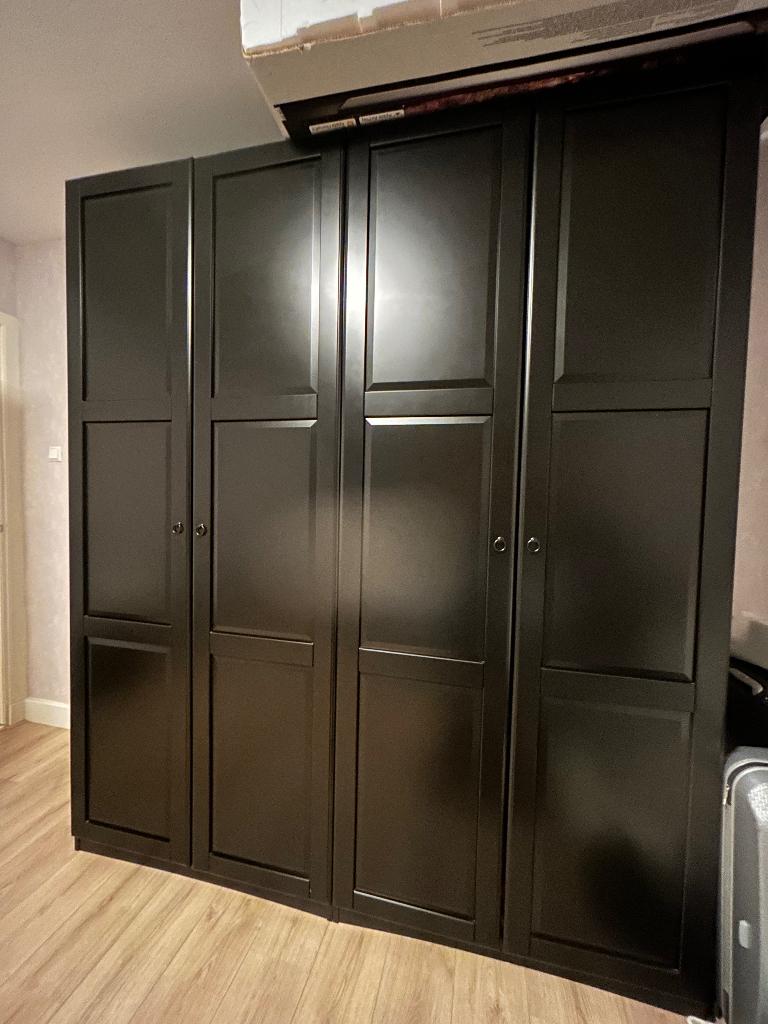 IKEA pax zwarte kast, Huis en Inrichting, Ophalen, Met deur(en), Gebruikt, 200 cm of meer