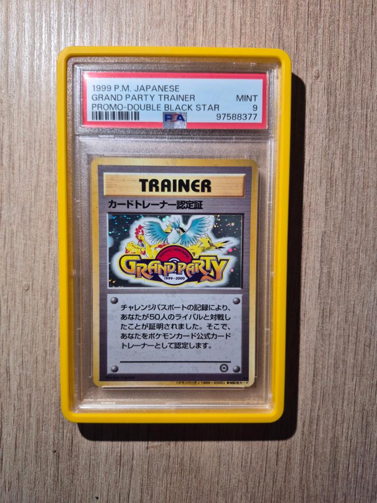 Pokémon grand party trainer holo double black star promo PSA, Hobby en Vrije tijd, Verzamelkaartspellen | Pokémon, Ophalen of Verzenden