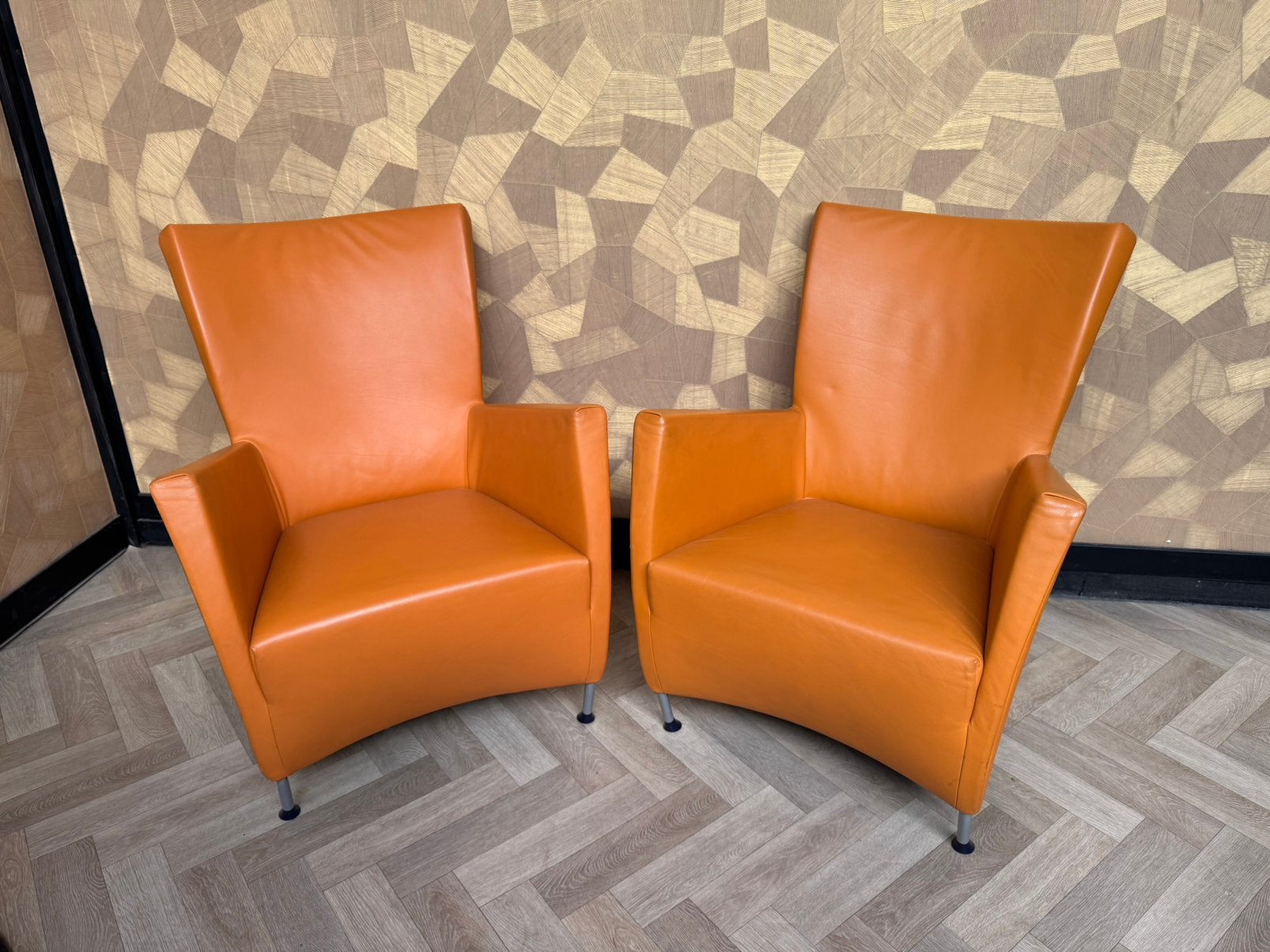 2 x Montis Windy fauteuils, Ophalen of Verzenden, Zo goed als nieuw, 50 tot 75 cm, Leer