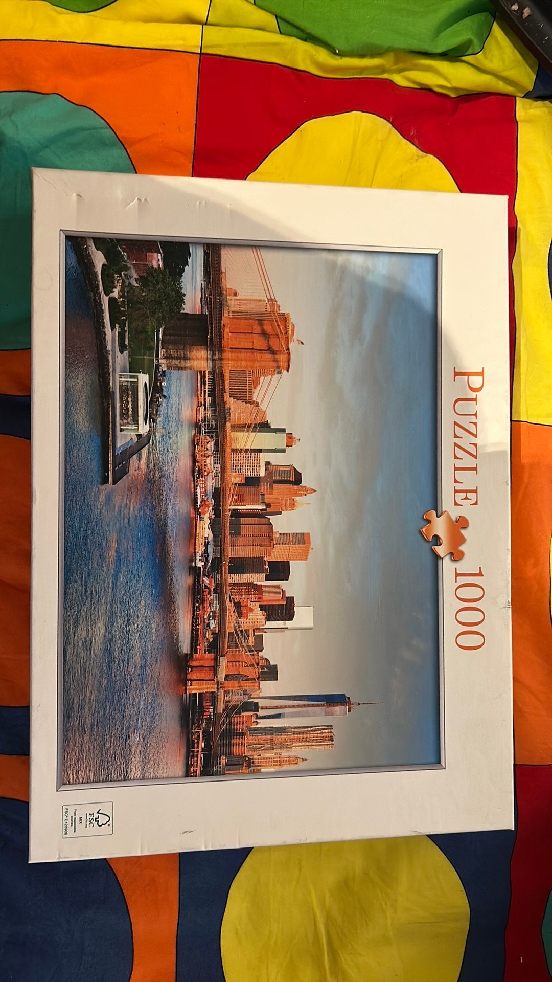 New york 1000 stukjes, Hobby en Vrije tijd, Ophalen, 500 t/m 1500 stukjes, Gebruikt, Legpuzzel
