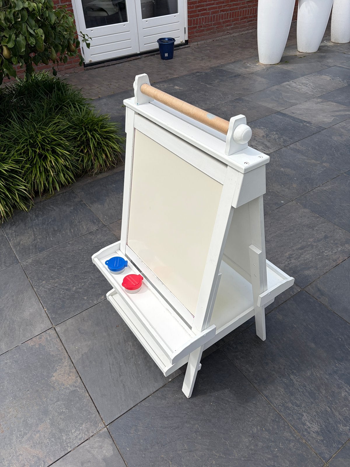 Houten kinder schildersezel / tekenbord met krijtbord, Ophalen, Gebruikt, Knutselen