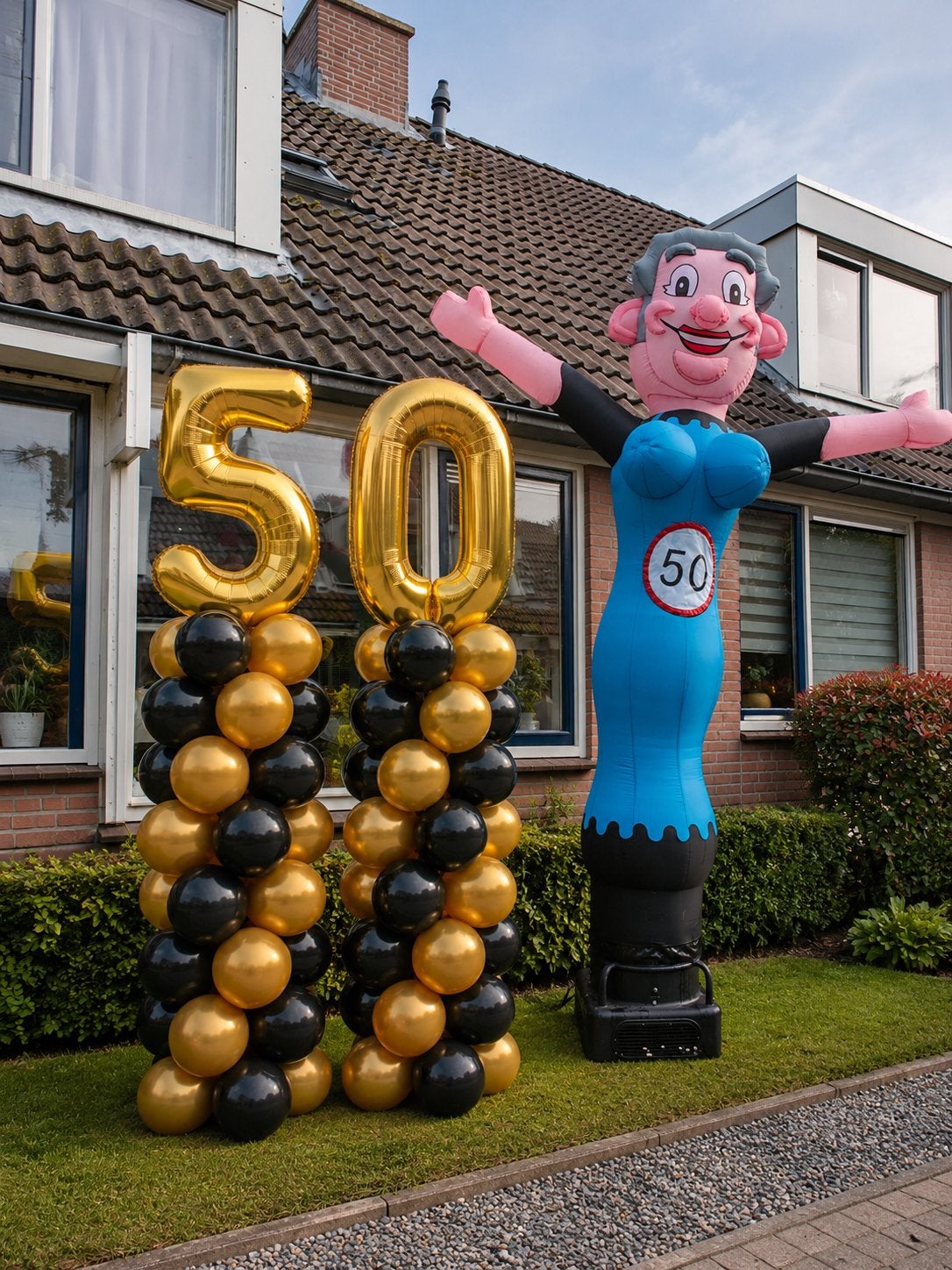 Ballon pilaren en abraham of sarah skyblower te huur!, Ophalen, Zo goed als nieuw, Abraham of Sarah