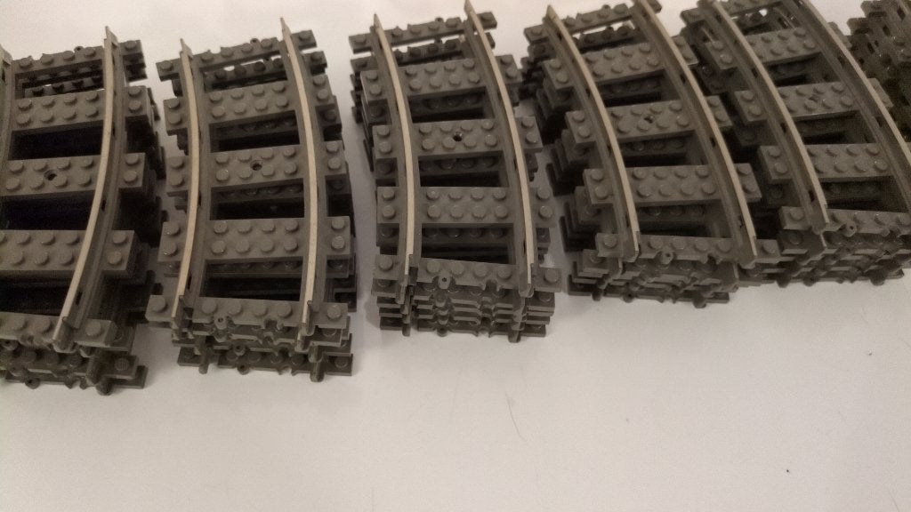 Lego 9V rails, recht rails en gebogen sporen, Ophalen, Gebruikt, Overige thema's, Lego