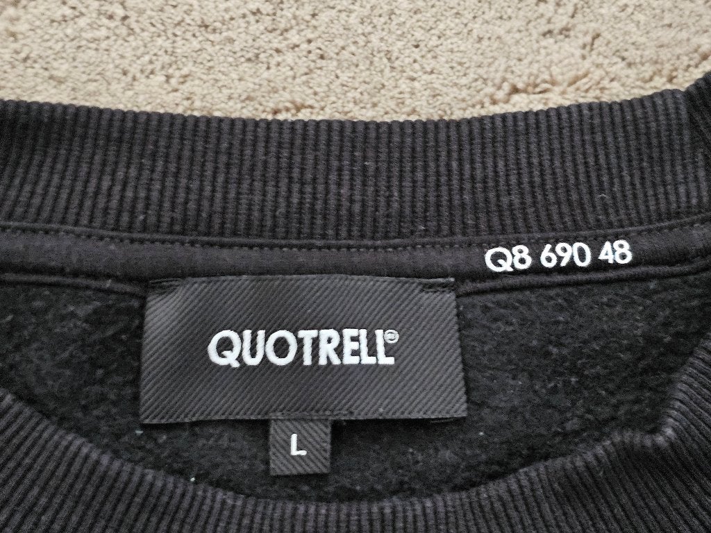 Quotrell Sweater Zwart maat L, Maat 52/54 (L), Verzenden, Zwart, Zo goed als nieuw