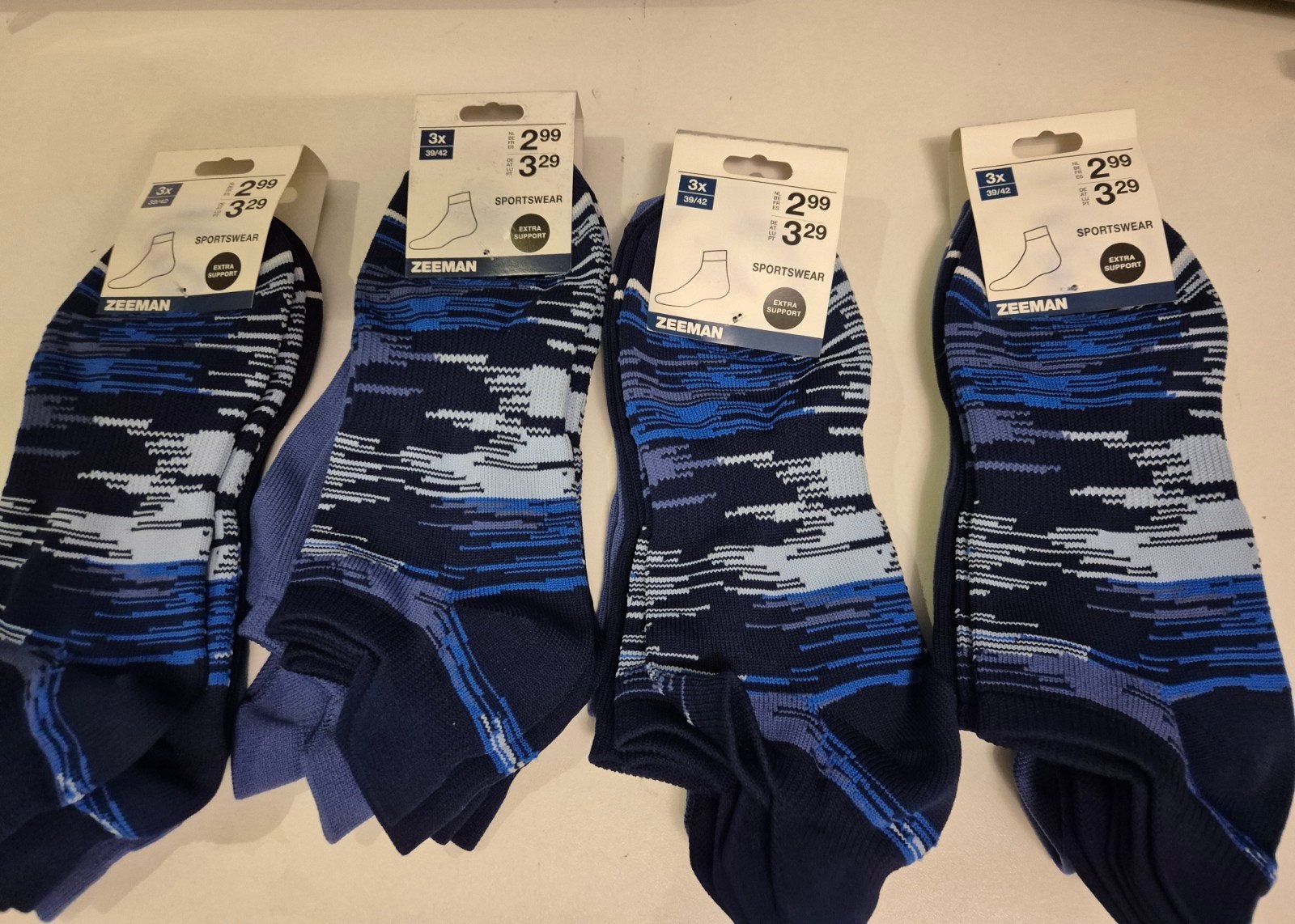 Nieuwe Zeeman Sportsokken Maat 39-42 (12 paar), Ophalen of Verzenden, Nieuw, Maat 39 t/m 42, Blauw