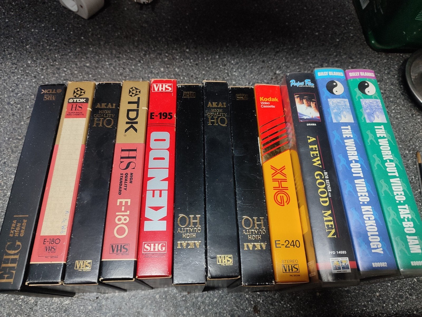 Diverse VHS banden - TDK, Akai, Kodak, Kendo, Billy Blanks, Ophalen of Verzenden, Gebruikt