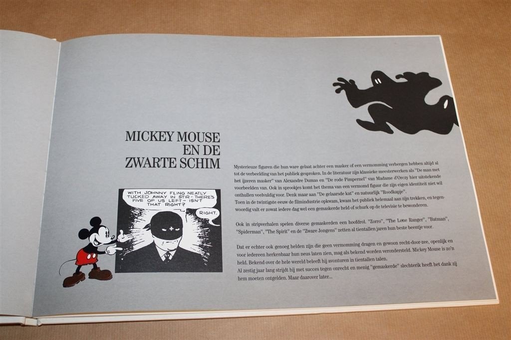 Mickey Mouse De Zwarte Schim — HC Oblong 1988, Eén stripboek, Ophalen of Verzenden, Zo goed als nieuw