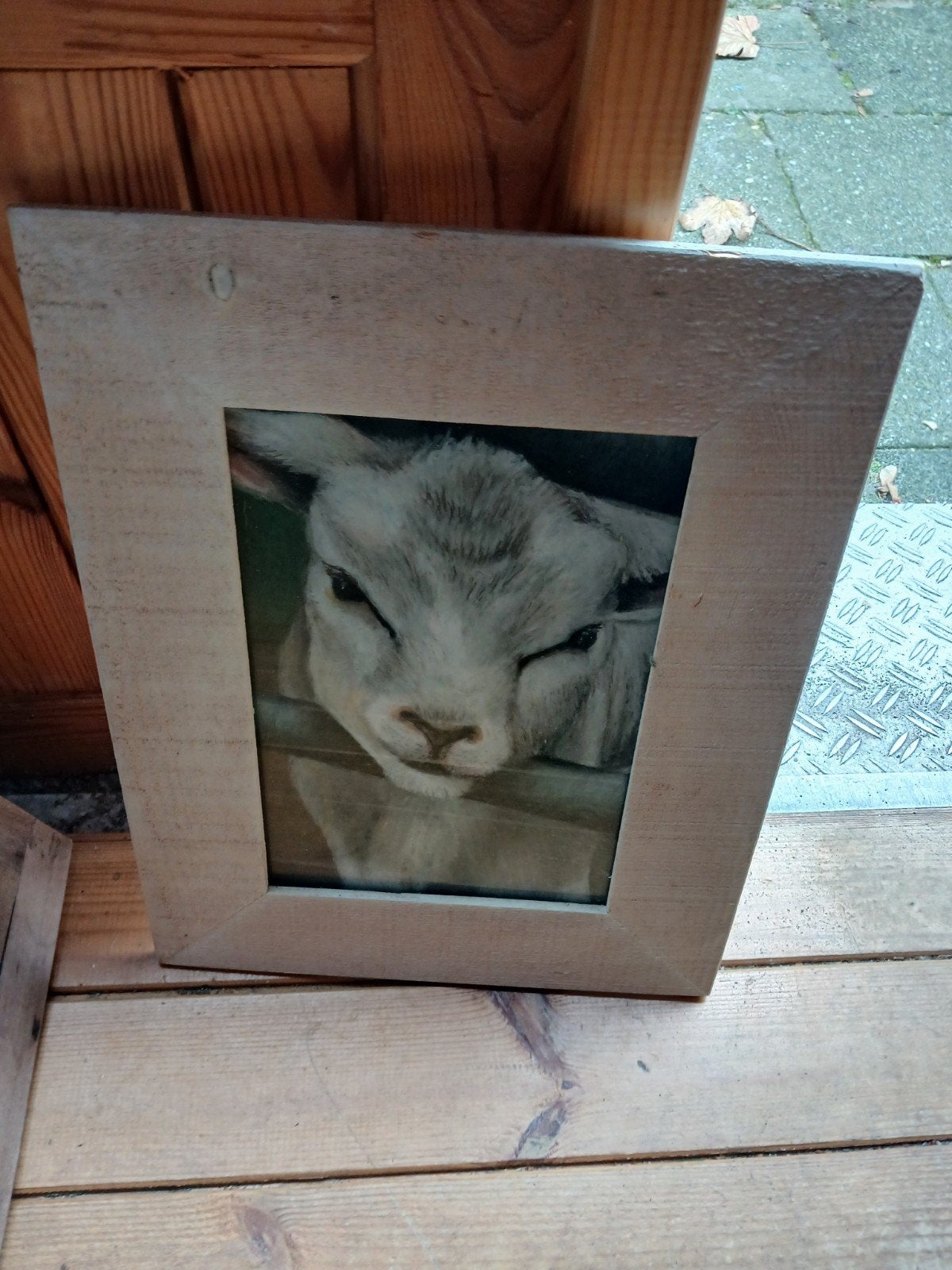 foto lijst met lammetje, Ophalen, Nieuw