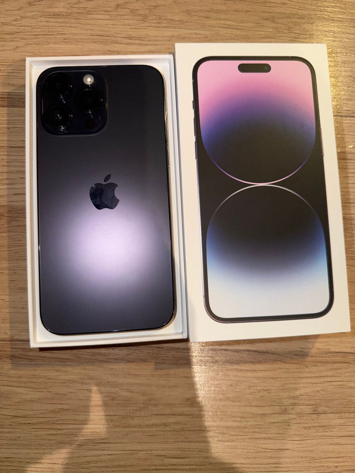 Apple iPhone 14 Pro Max 128GB - Diep Paars, 128 GB, Paars, 77 %, Ophalen of Verzenden