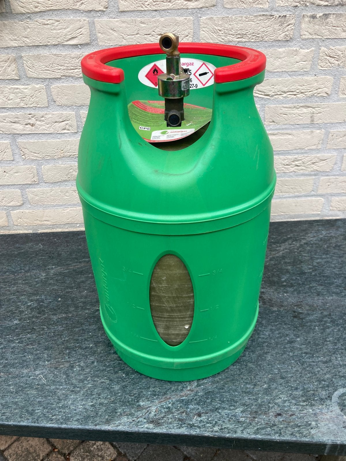 Antargaz propaan 8kg gasfles 75% vulling + snelkoppeling, Ophalen, Zo goed als nieuw