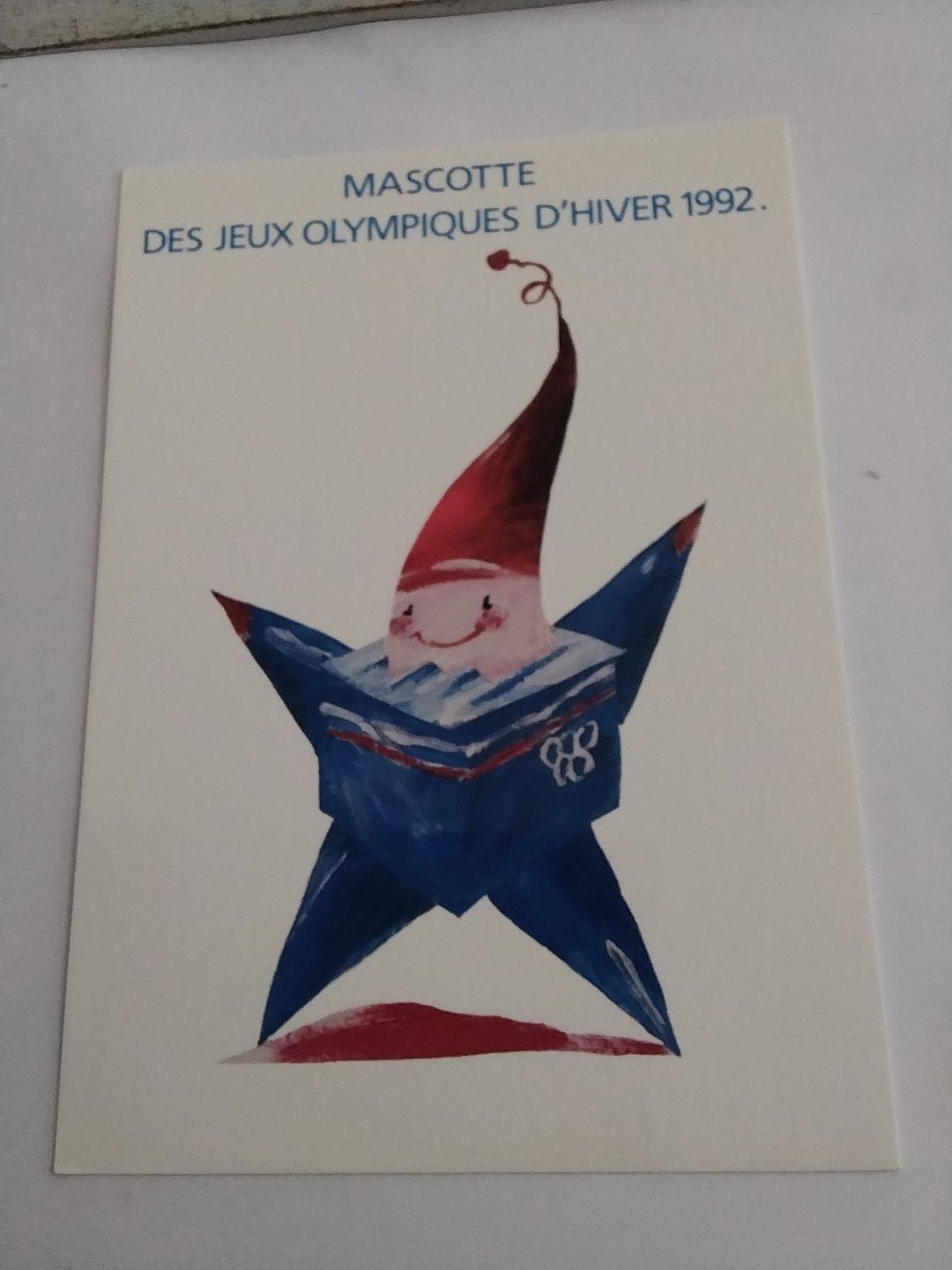 Mascotte Olympische Winterspelen 1992 Ansichtkaart, Ophalen of Verzenden, 1980 tot heden, Gelopen
