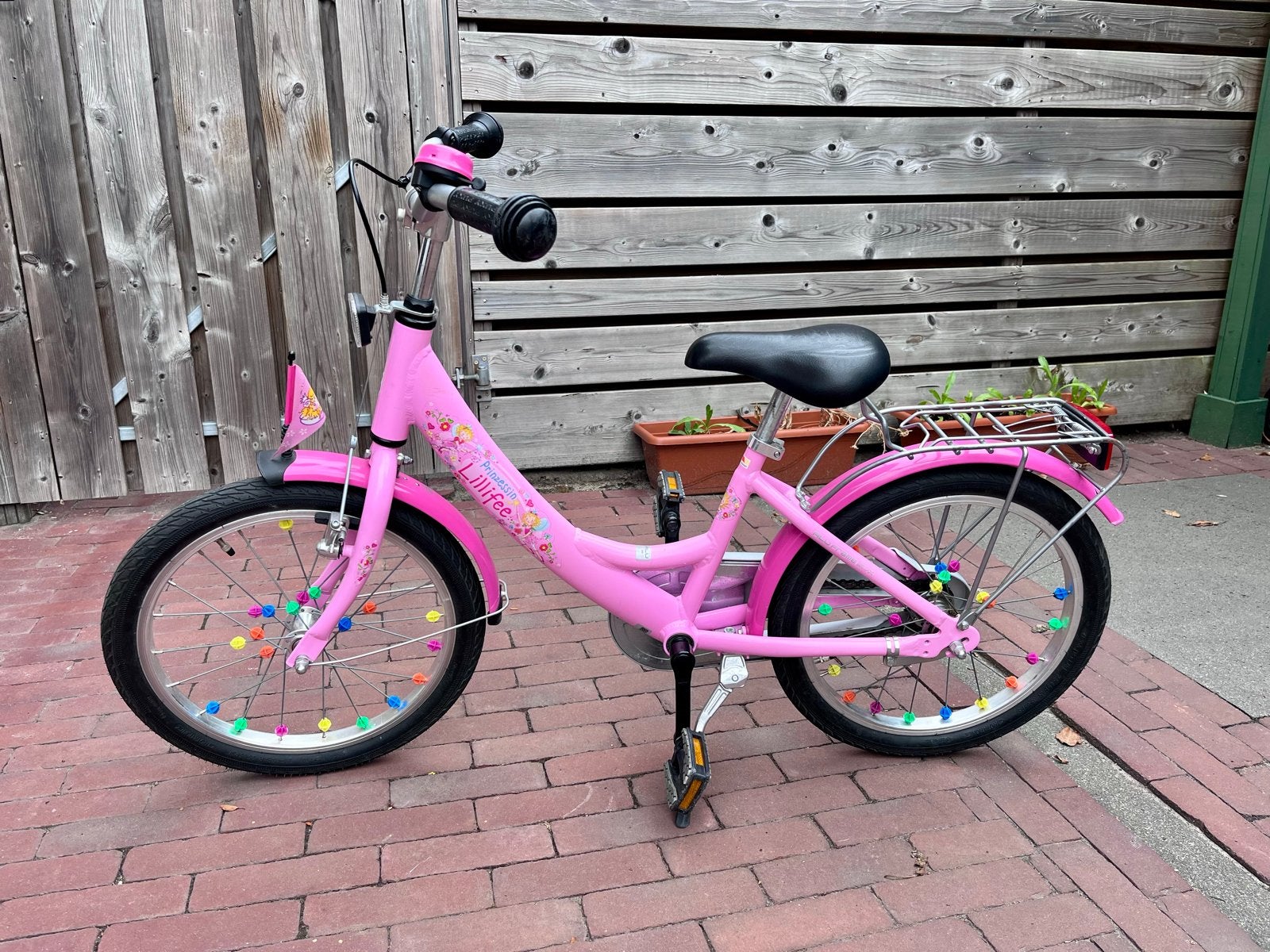 Puky Lillifee prinsessenfiets 18 inch, Ophalen, Gebruikt, Terugtraprem, 16 tot 20 inch