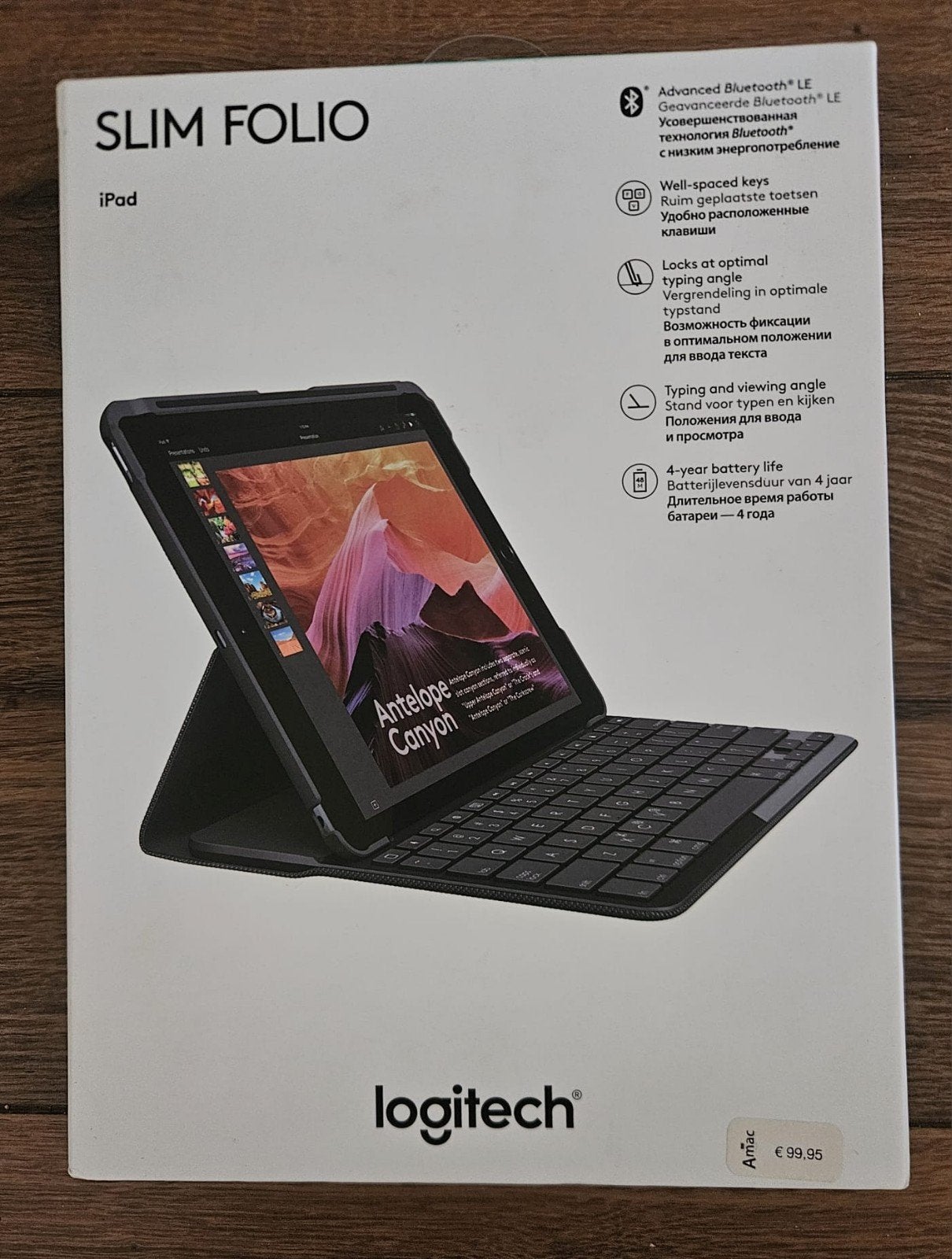 Logitech Slim Folio Toetsenbord voor iPad - QWERTY, Ophalen, -, -, Nieuw