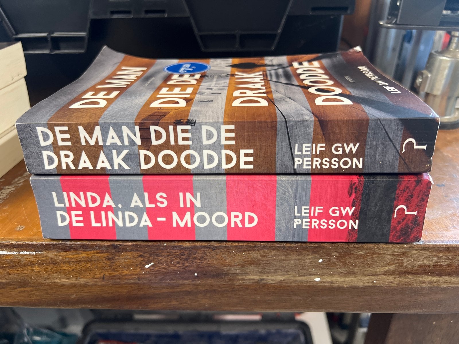 Leif GW Persson - De Man Die De Draak Doodde & Linda, Boeken, Ophalen, Gelezen