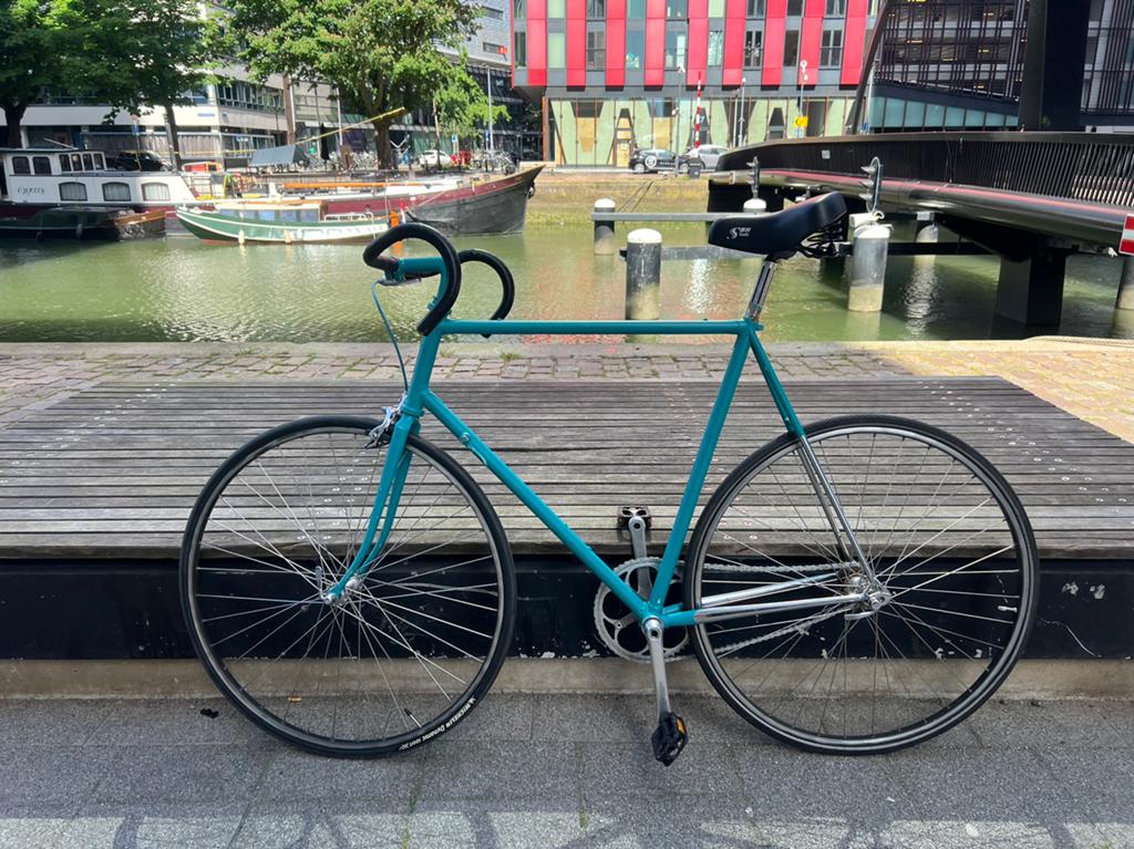 Fixie racefiets op basis gan Jan Janssen, Fietsen en Brommers, Fietsen | Racefietsen, Minder dan 10 versnellingen, Gebruikt, Staal