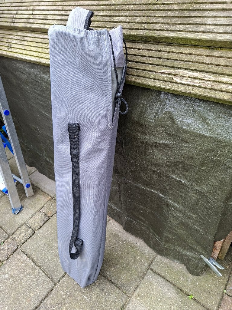 Aluminium ligbed inklapbaar. 1 persoons., Ophalen, Gebruikt, Aluminium, Inklapbaar