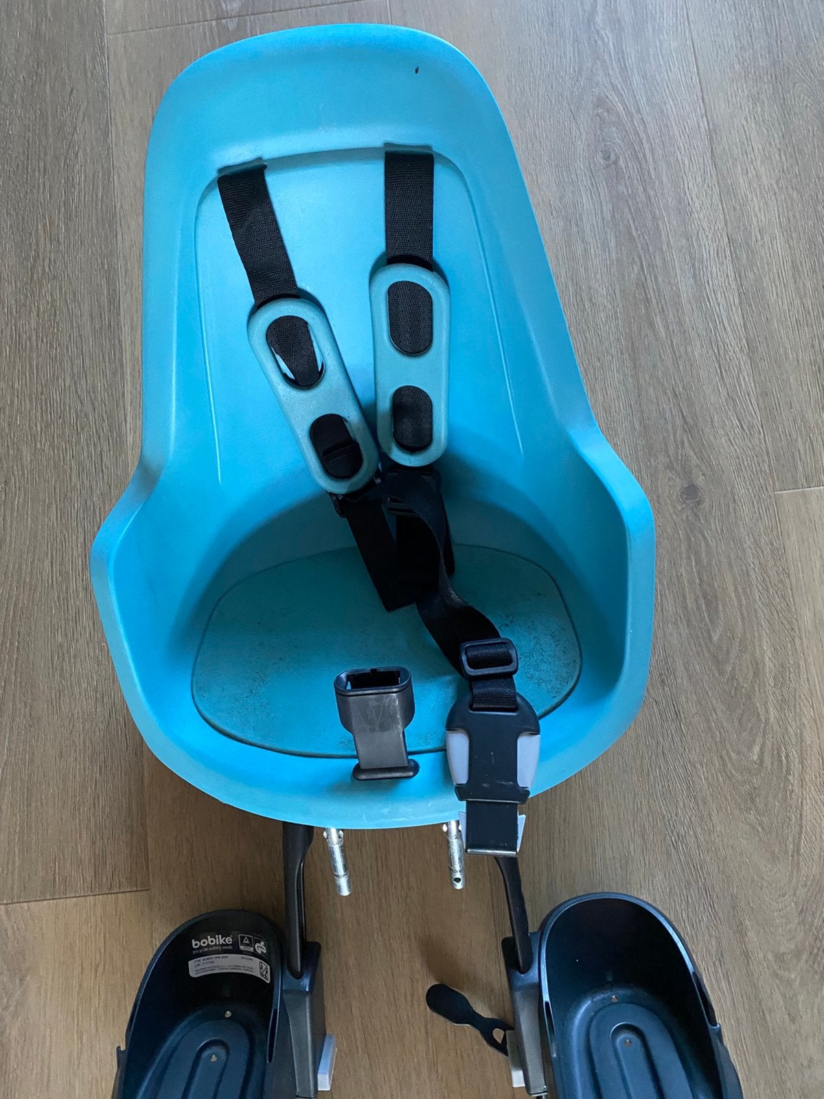 Bobike kinderfietsstoeltje voor voorop, Ophalen, Gebruikt, Voetsteuntjes, Voorzitje