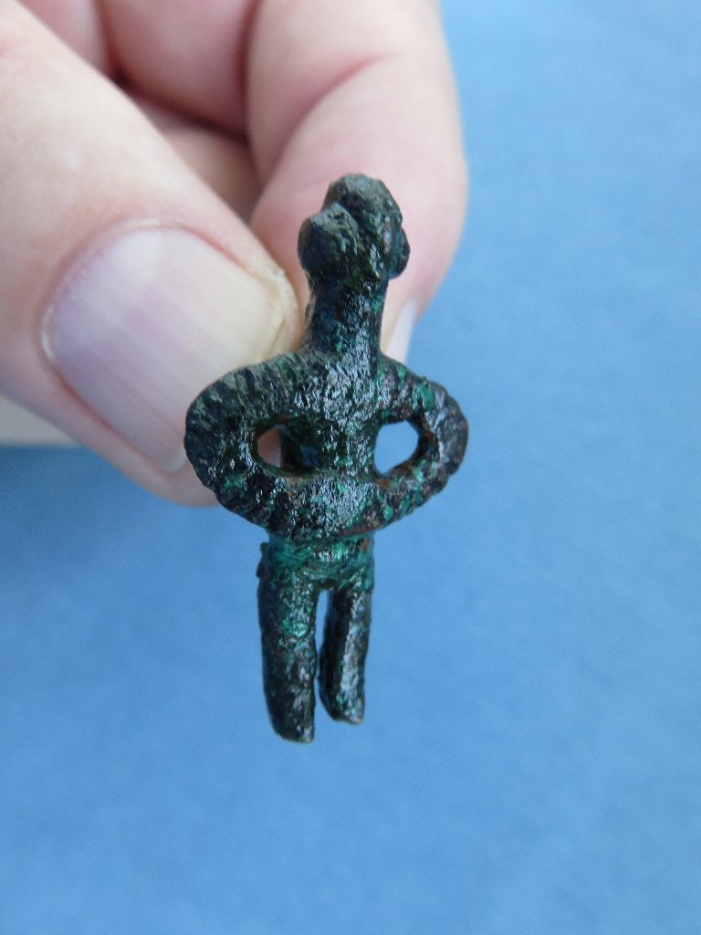 IJzertijd - idool in brons - ca. 600 B.C. - bodemvondst, Ophalen of Verzenden, Brons